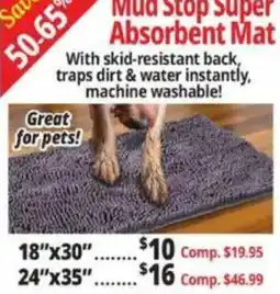 Ocean State Job Lot Mud Stop Super Absorbent Mat offer