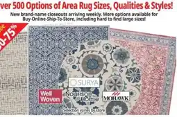 Ocean State Job Lot Well Woven Area Rugs offer