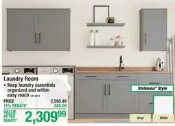 Menards Strömma® Style Laundry Room offer