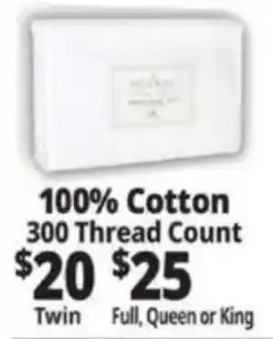 Ocean State Job Lot 100% Cotton 300 Thread Count offer