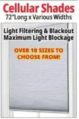 Ocean State Job Lot Cellular Shades offer