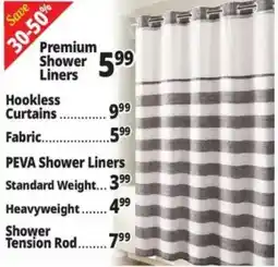 Ocean State Job Lot Premium Shower Liners offer