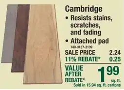 Menards Cambridge offer