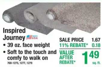 Menards Inspired Journey offer