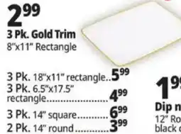 Ocean State Job Lot Gold Trim 8"x11" Rectangle offer