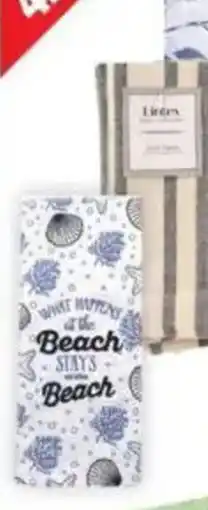 Ocean State Job Lot Lintex beach towel offer