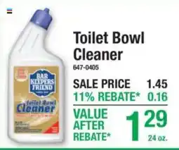 Menards Bar Keepers Friend toilet bowl cleaner offer