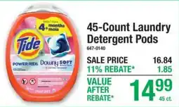 Menards Tide power-pods downy soft detergent pods offer