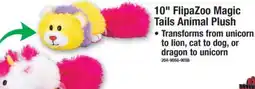 Menards Flipazoo magic tails animal plush offer