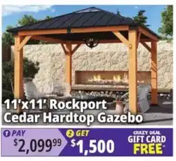 Ocean State Job Lot Rockport Cedar Hardtop Gazebo offer
