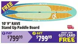 Ocean State Job Lot Rave 10' 9" Stand Up Paddle Board offer