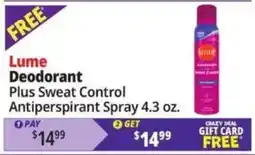 Ocean State Job Lot Lume deodorant offer