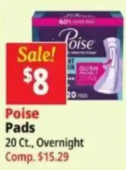 Ocean State Job Lot Poise Pads offer