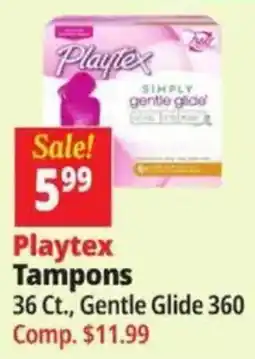 Ocean State Job Lot Playtex tampons offer