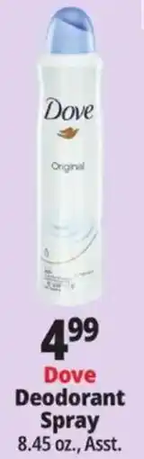 Ocean State Job Lot Dove Deodorant Spray offer