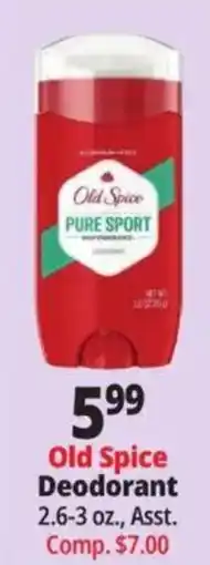Ocean State Job Lot Old Spice Deodorant offer