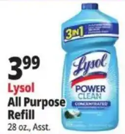 Ocean State Job Lot Lysol all purpose refill offer