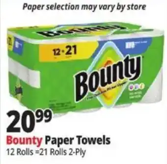 Ocean State Job Lot Bounty paper towels offer