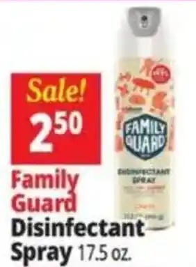 Ocean State Job Lot Family Guard Disinfectant Spray offer