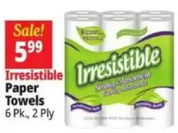 Ocean State Job Lot Irresistible paper towels offer