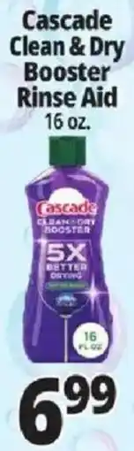 Ocean State Job Lot Cascade clean & dry booster rinse aid offer
