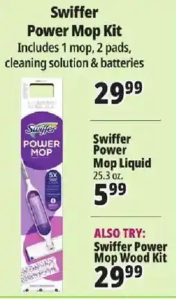 Ocean State Job Lot Swiffer power mop kit offer