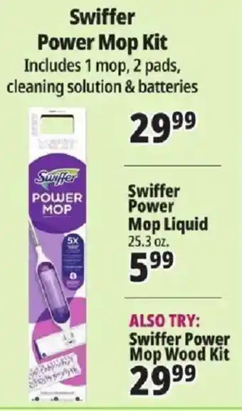 Ocean State Job Lot Swiffer power mop kit offer