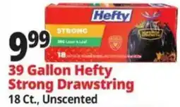Ocean State Job Lot Hefty 39 Gallon Strong Drawstring offer