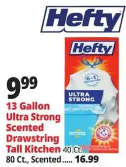 Ocean State Job Lot Hefty ultra strong scented drawstring tall kitchen offer