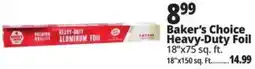Ocean State Job Lot Baker's Choice heavy-duty foil offer