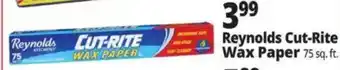Ocean State Job Lot Reynolds Cut-Rite Wax Paper offer