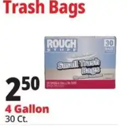 Ocean State Job Lot Rough Stuff small trash bags offer