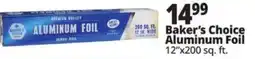 Ocean State Job Lot Baker's Choice aluminum foil offer