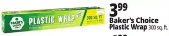 Ocean State Job Lot Baker's Choice Plastic Wrap offer
