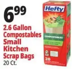 Ocean State Job Lot Hefty compostables small kitchen scrap bags offer