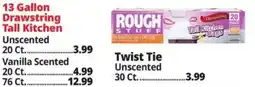 Ocean State Job Lot Rough Stuff tall kitchen bags offer