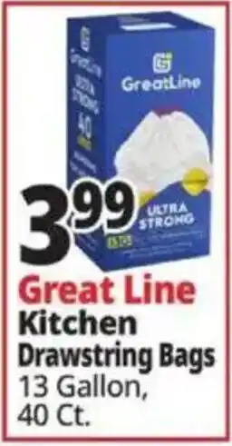 Ocean State Job Lot Great Line Kitchen Drawstring Bags offer