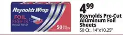 Ocean State Job Lot Reynolds wrap foil sheets offer