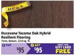 Ocean State Job Lot Duravana Tacoma Oak Hybrid Resilient Flooring offer