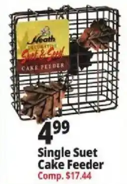 Ocean State Job Lot Heath decorative suet & seed cake feeder offer