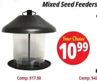 Ocean State Job Lot Mixed Seed Feeders offer