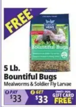 Ocean State Job Lot Bountiful Bugs Mealworms & Soldier Fly Larvae offer