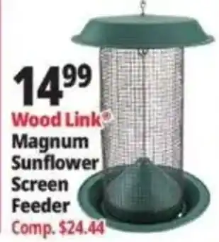 Ocean State Job Lot Wood Link Magnum Sunflower Screen Feeder offer