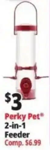 Ocean State Job Lot Perky Pet 2-in-1 Feeder offer