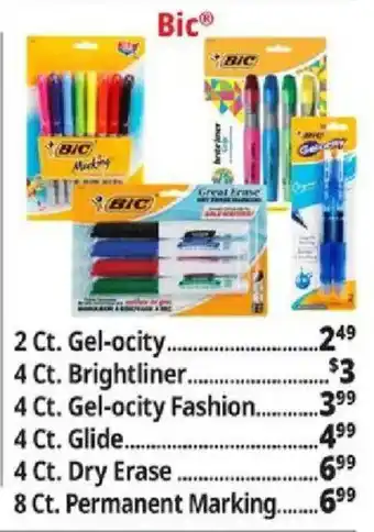 Ocean State Job Lot Bic Gel-o-city offer