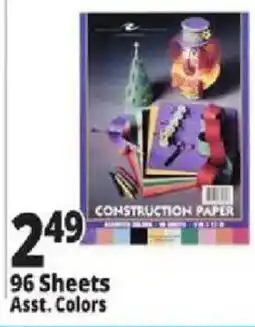 Ocean State Job Lot Construction Paper offer