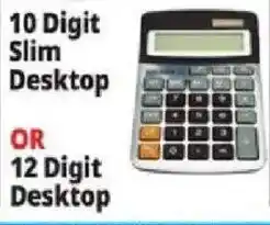 Ocean State Job Lot 10 digit slim desktop or 12 digit desktop offer