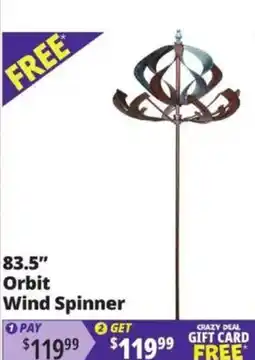 Ocean State Job Lot Orbit Wind Spinner offer