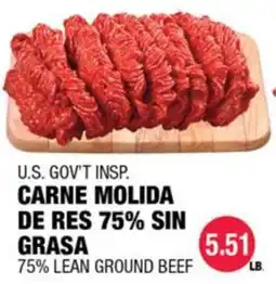 Carnicerias Jimenez 75% lean ground beef offer