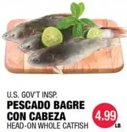 Carnicerias Jimenez Head-on whole catfish offer